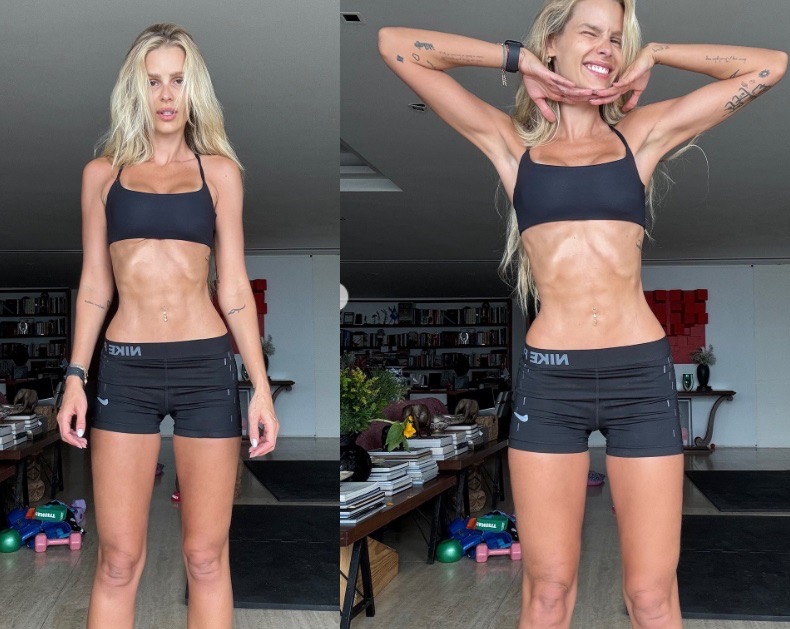 Yasmin Brunet mostra corpo após perder 14kg e é criticada