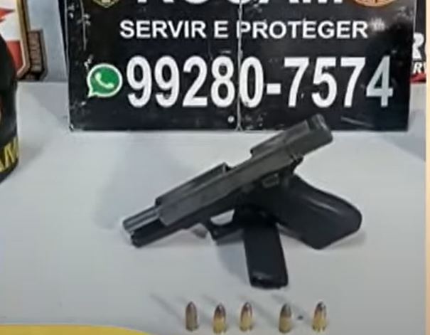 Homem com passagem por homicídio é preso após atirar contra vizinhos em Manaus