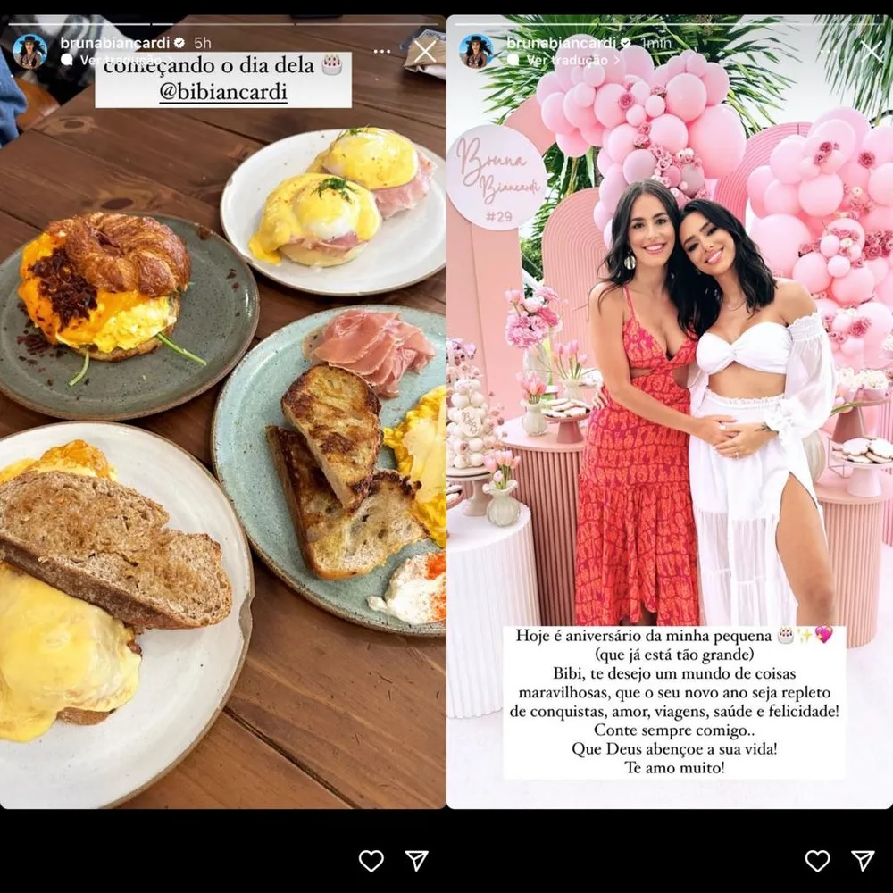 Bruna Biancardi comemora aniversário da irmã após polêmica com Neymar