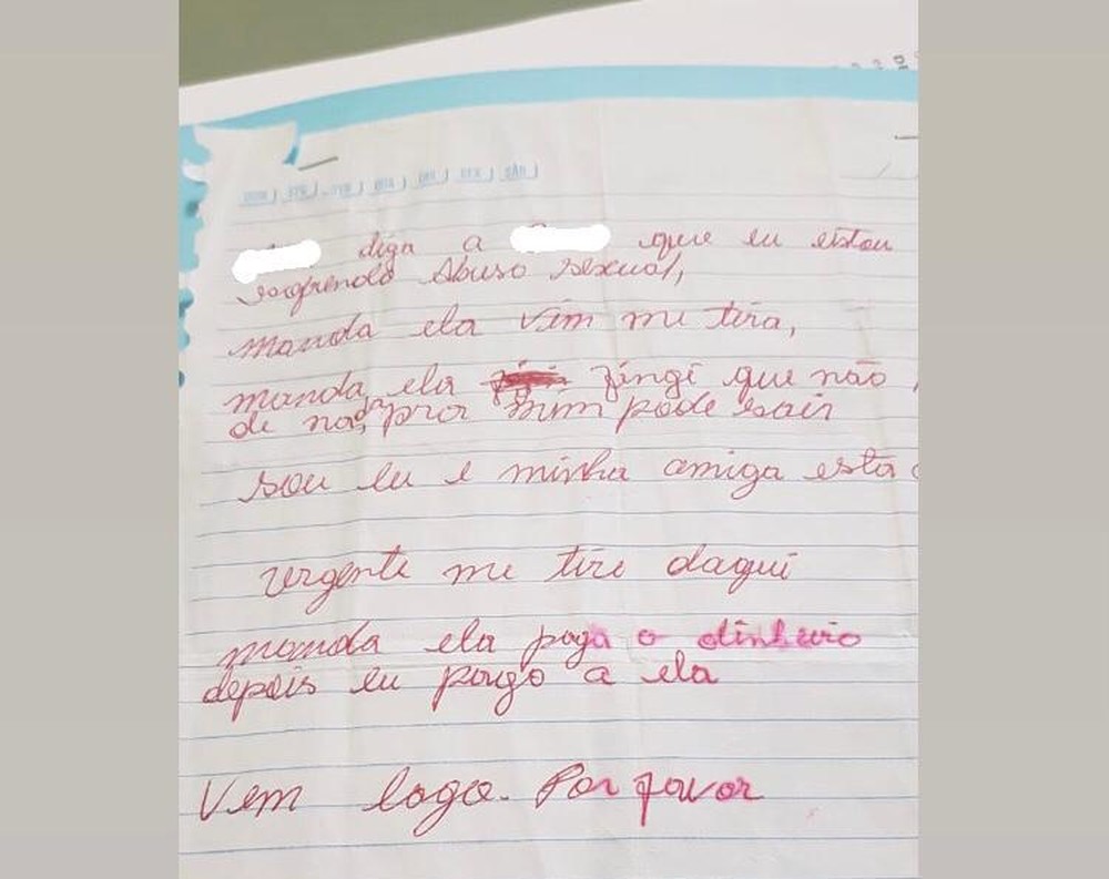 Mulher abusada em clínica pediu socorro por bilhete, diz polícia