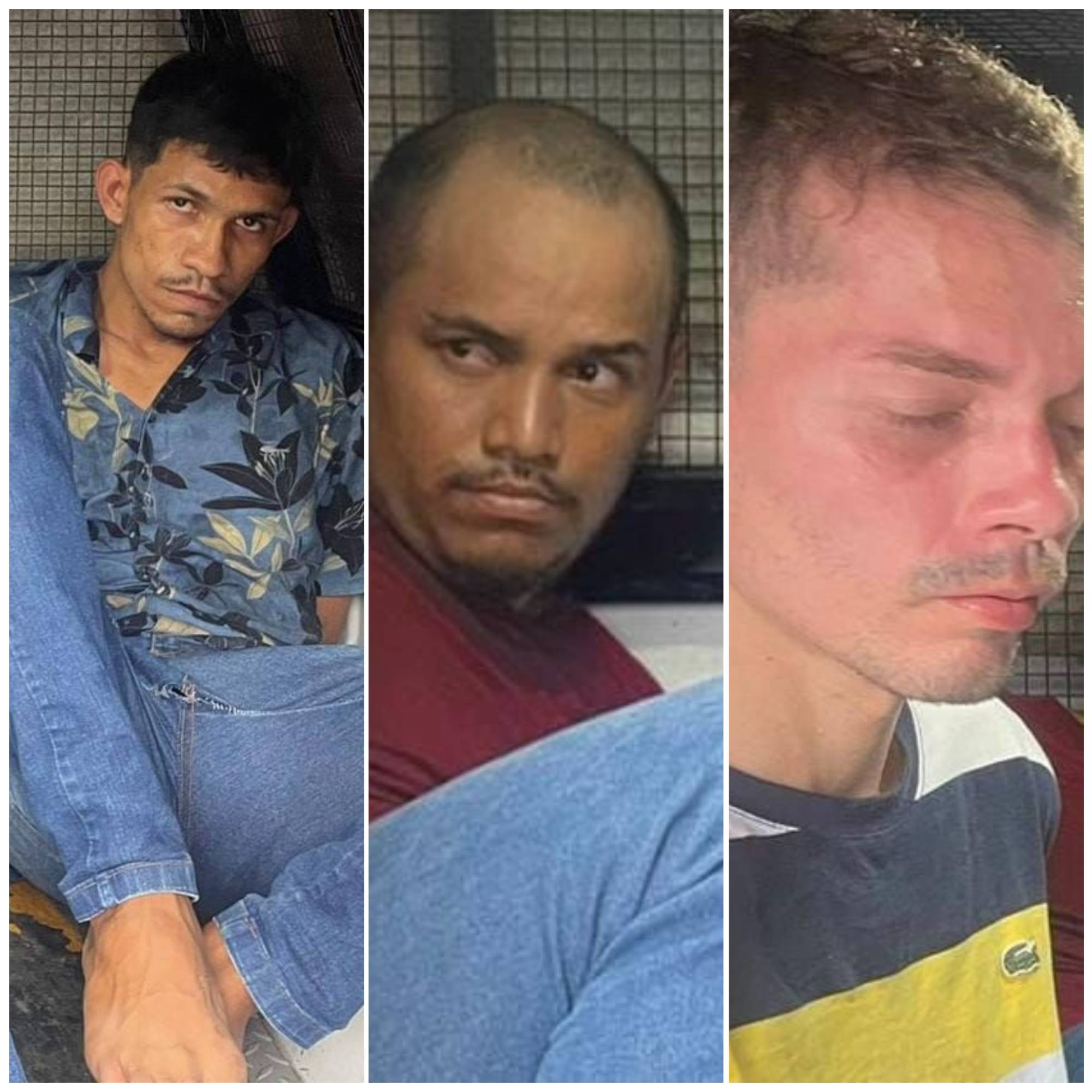 Trio é preso suspeito de assaltar loja e fazer funcionários de escudos humanos em Manaus