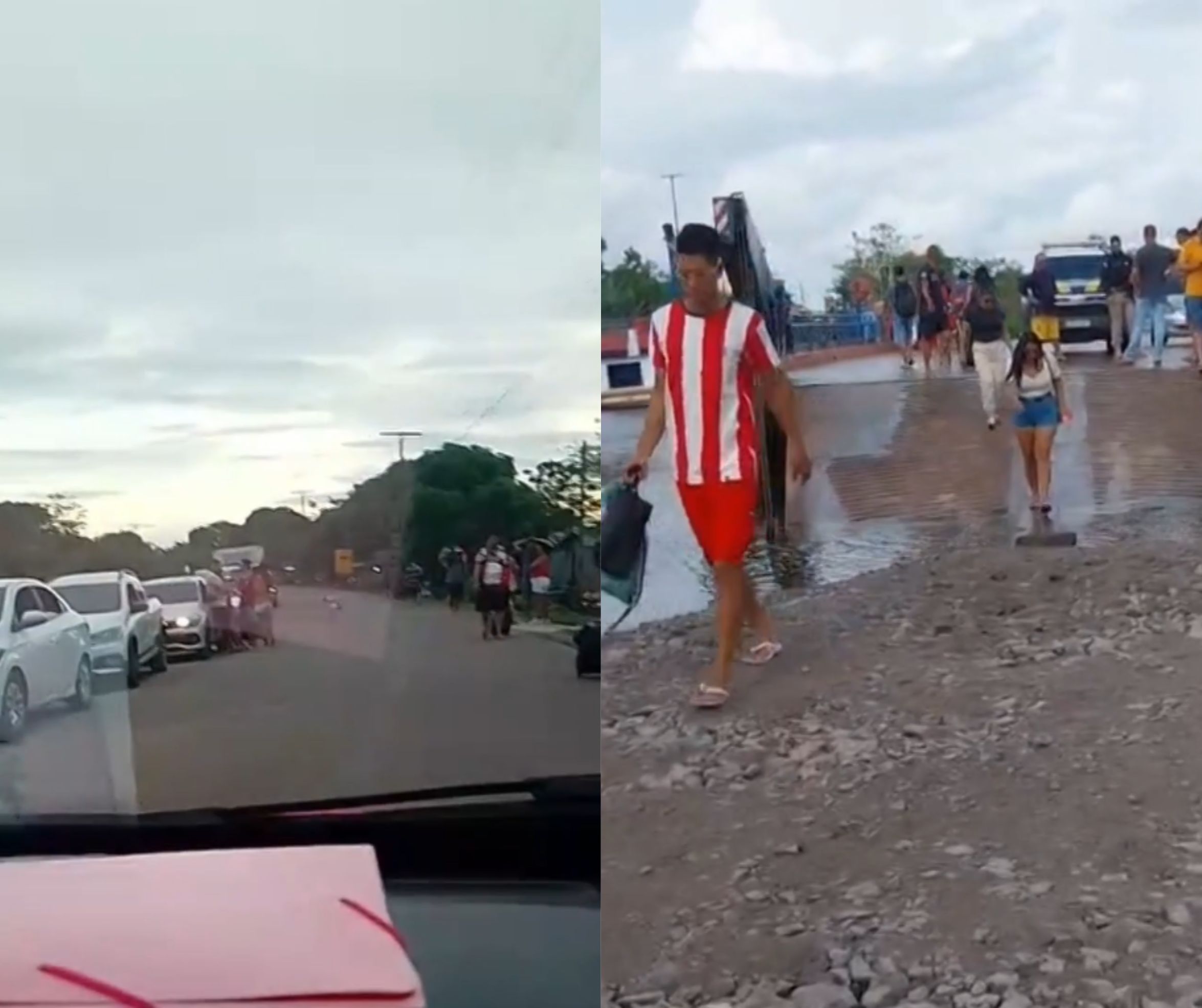 BR-319 segue interditada após desabamento de aterro e pane em balsa no Amazonas