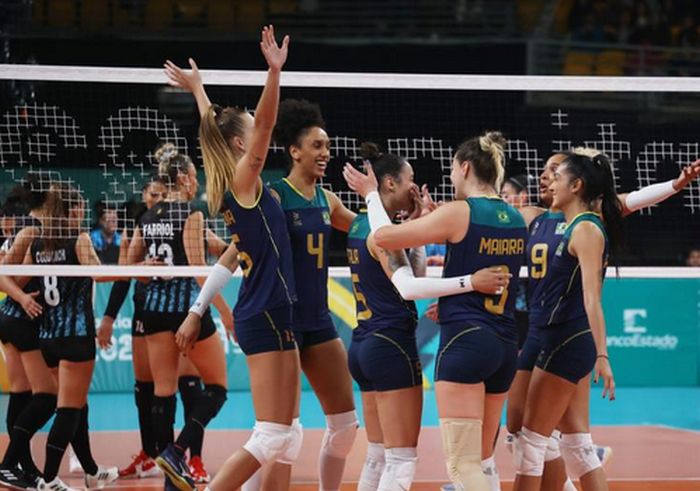 Brasil vence Argentina no vôlei feminino e fica perto da semifinal no Pan