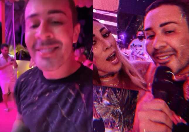 Carlinhos Maia volta a aglomerar multidão em festa sem máscara e divide opiniões