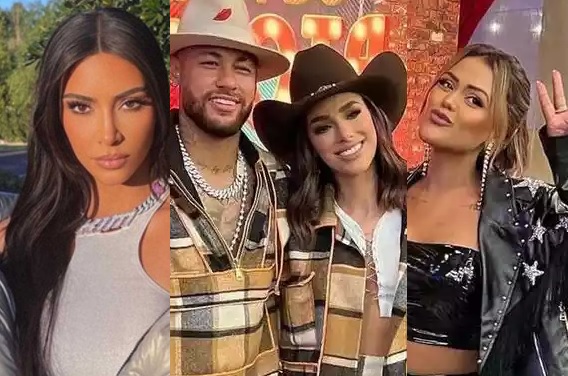 Neymar e namorada dão unfollow após Camila Loures 'shippar' jogador com Kim Kardashian