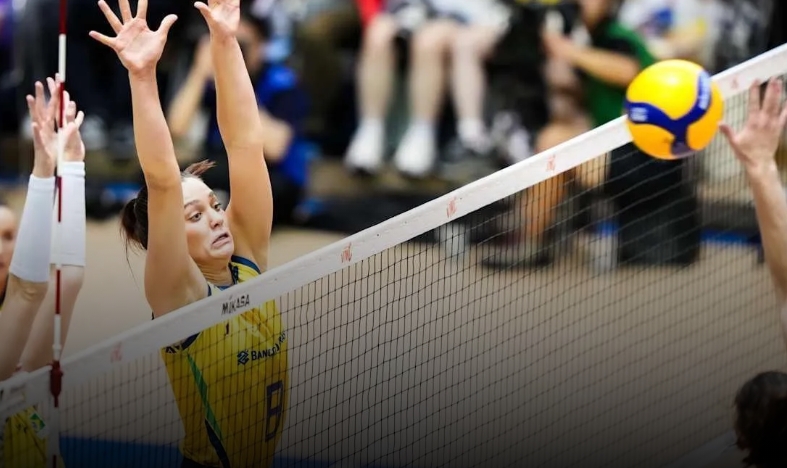 Gabi e Júlia Bergmann comandam vitória do Brasil na Liga das Nações de Vôlei