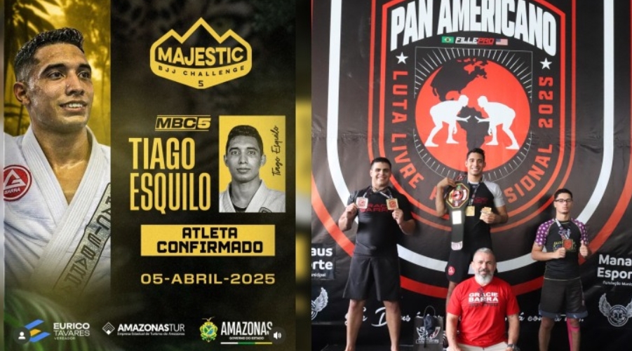 Tiago Esquilo brilha no Pan da FillePro e mira vitória no Majestic BJJ Challenge 5