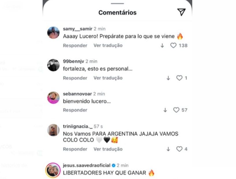 Libertadores: torcida do Colo-Colo inflama redes sociais do clube após cair no grupo do Fortaleza