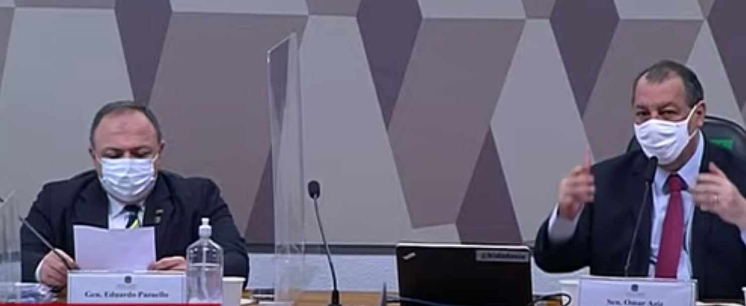 Omar para Pazuello: 'Não vai dizer para gente o que nós vamos perguntar'