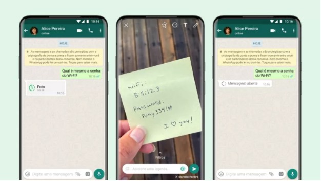 WhatsApp lança recurso de visualização única de fotos e vídeos 
