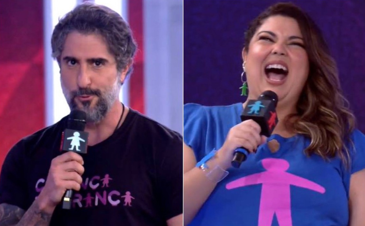 Marcos Mion estreia na Globo e é alvo de piada de Fabiana Karla