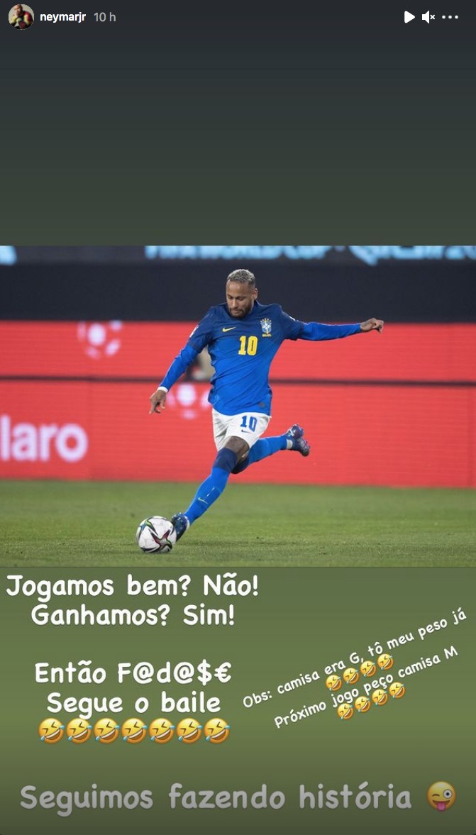 Neymar é criticado por estar fora de forma, vira meme e rebate