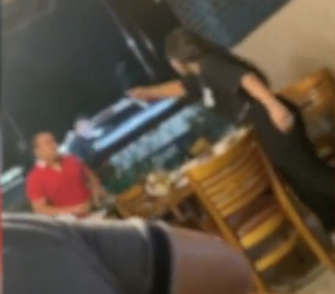 Mulher flagra o marido com amante em churrascaria de Manaus; Vídeo