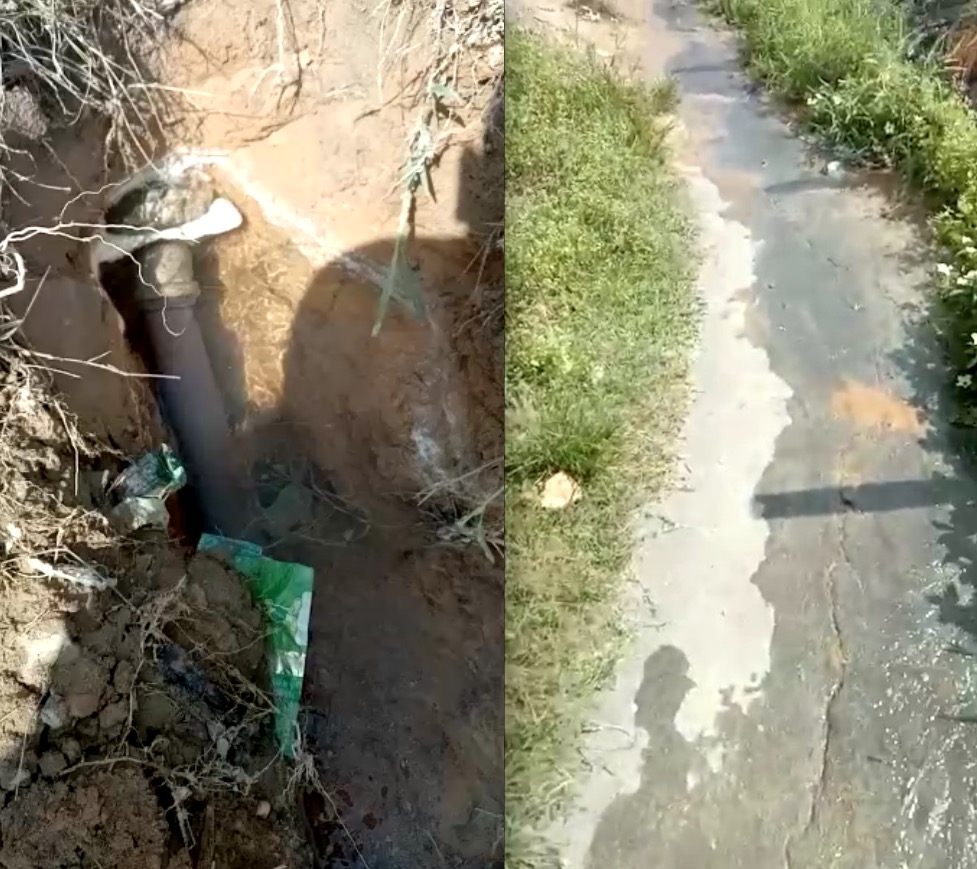 Cano estourado há dois dias prejudica moradores em Manaus