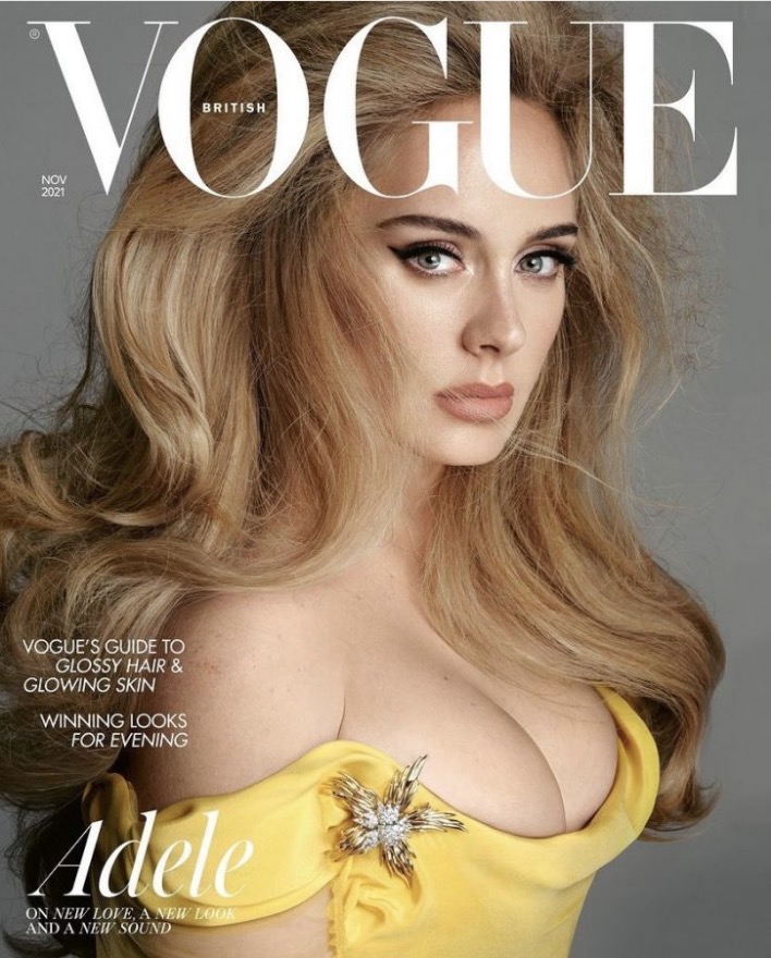 Adele surge deslumbrante em capa da Vogue e diz que álbum é sobre perguntas do filho