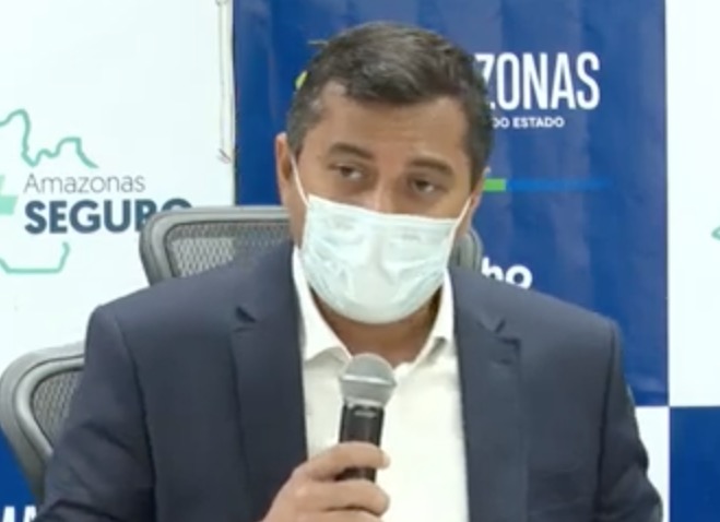 Governador do Amazonas suspende uso obrigatório de máscaras em locais abertos
