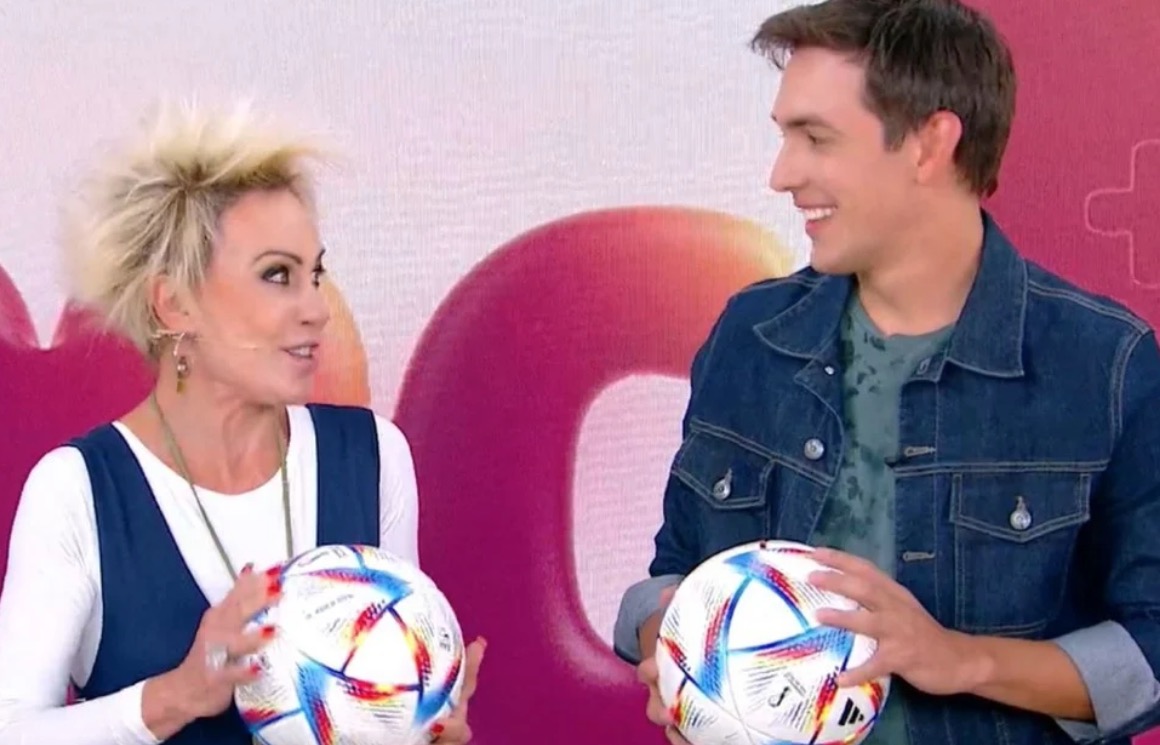 Ana Maria Braga se empolga com repórter: ‘queria botar a mão na bola’