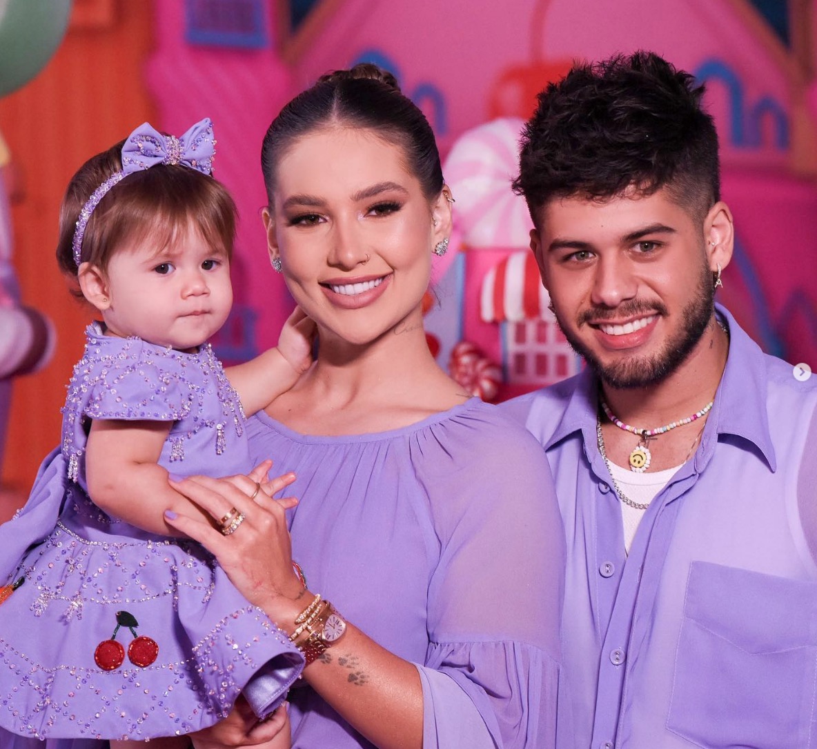 Vírginia e Zé Felipe revelam sexo e nome do segundo filho em aniversario de Maria Alice