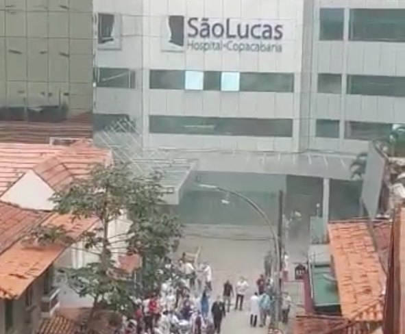 Vídeo mostra desespero de pacientes após incêndio em hospital no Rio de Janeiro