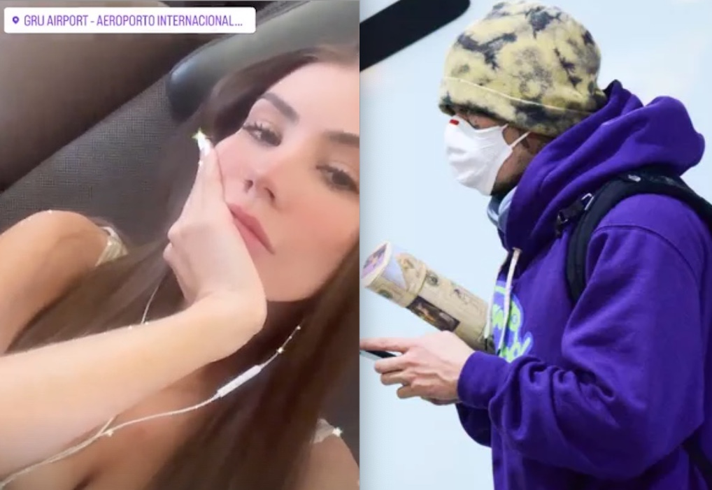 Com esquema de segurança, Whindersson chega ao Brasil após viagem com Maria Lina