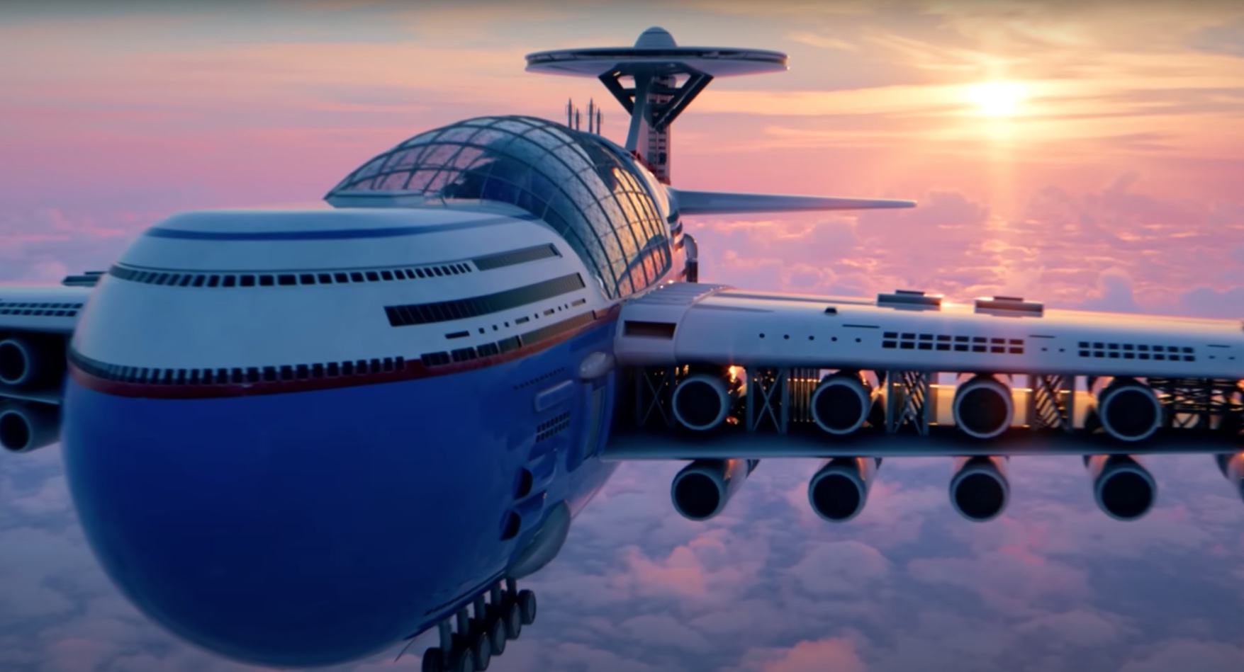 'Sky Cruise': Hotel voador sem piloto promete abrigar 5 mil hóspedes sem pousar