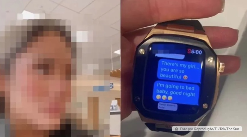 Mulher descobre traição ao usar smartwatch do namorado 