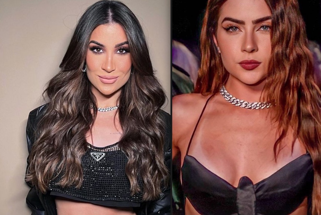 Bianca Andrade dá encoxada em Jade Picon e ex-bbbs sensualizam em show