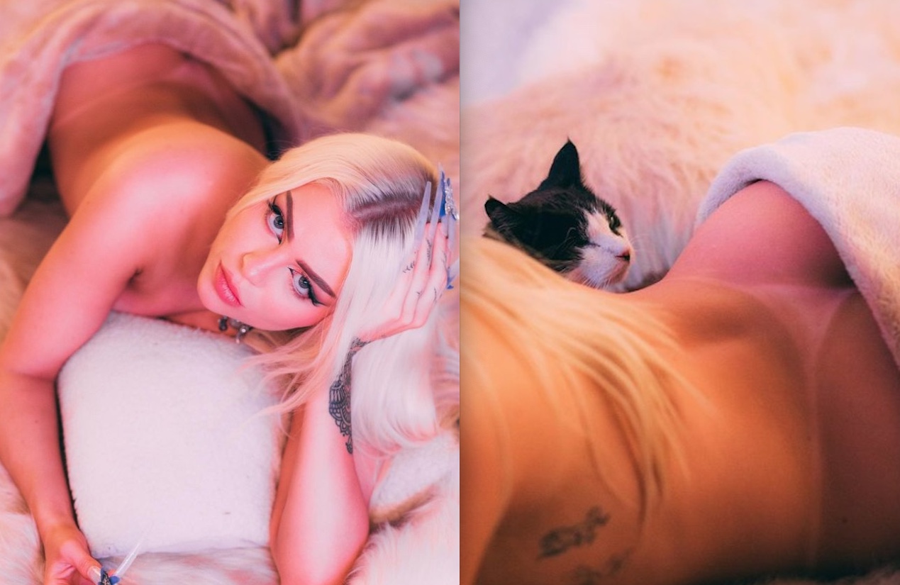 Nua na cama, Luísa Sonza sensualiza de bumbum para cima e dá close em marquinha