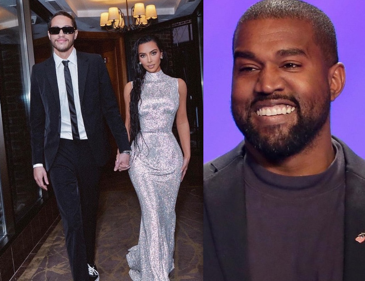 Kanye West tira sarro de Pete Davidson com meme após término com Kim Kardashian