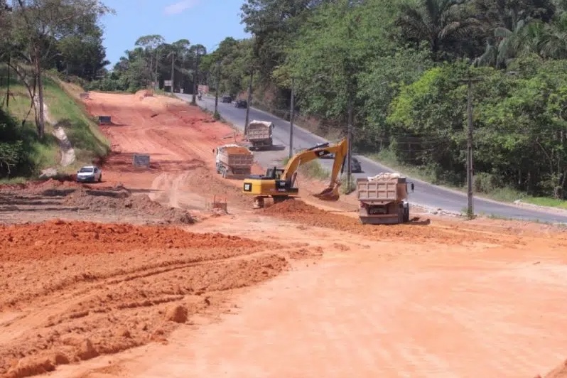 Obra de duplicação na estrada do Tarumã terá novo desvio a partir deste sábado em Manaus