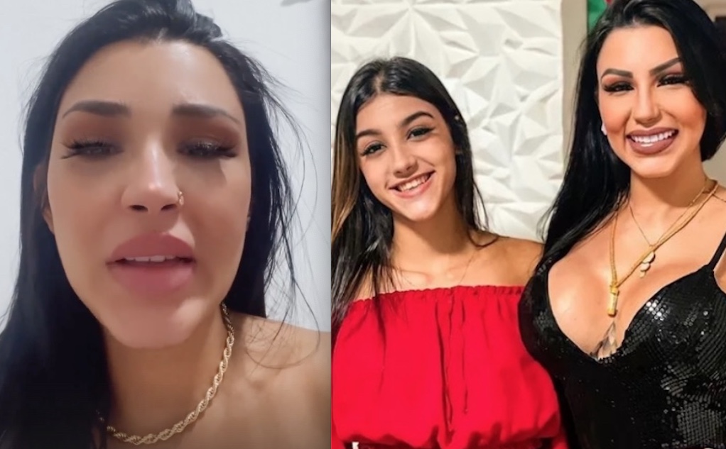 Aos prantos, Jenny Miranda desabafa após briga com a filha por affair com Adriano Imperador 