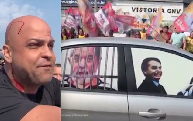 Bolsonarista com adereços anti-Lula deixa sangrando local de evento de petista no RJ
