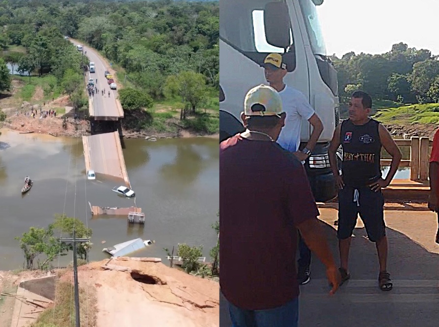 Vídeo mostra servidor da Funasa em ponte antes de desabamento no Amazonas; ele está desaparecido 