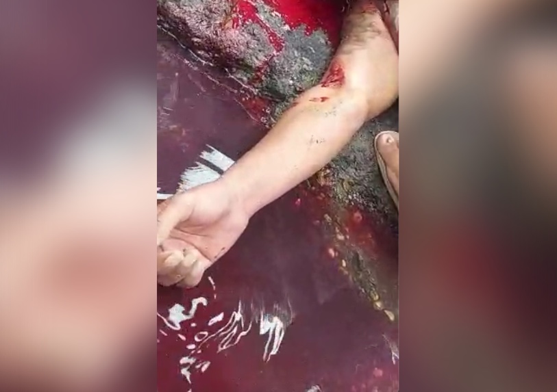 Vídeo: homem agoniza em poça do próprio sangue ao ser morto a tiros em Manaus