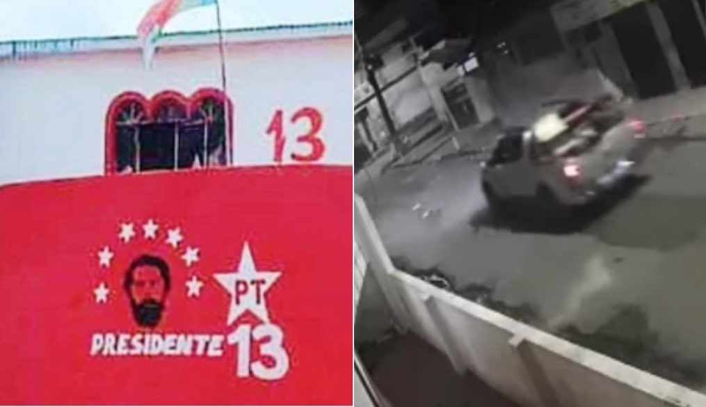 Muro de casa com imagem de Lula é crivado de balas em Manaus; Veja vídeo