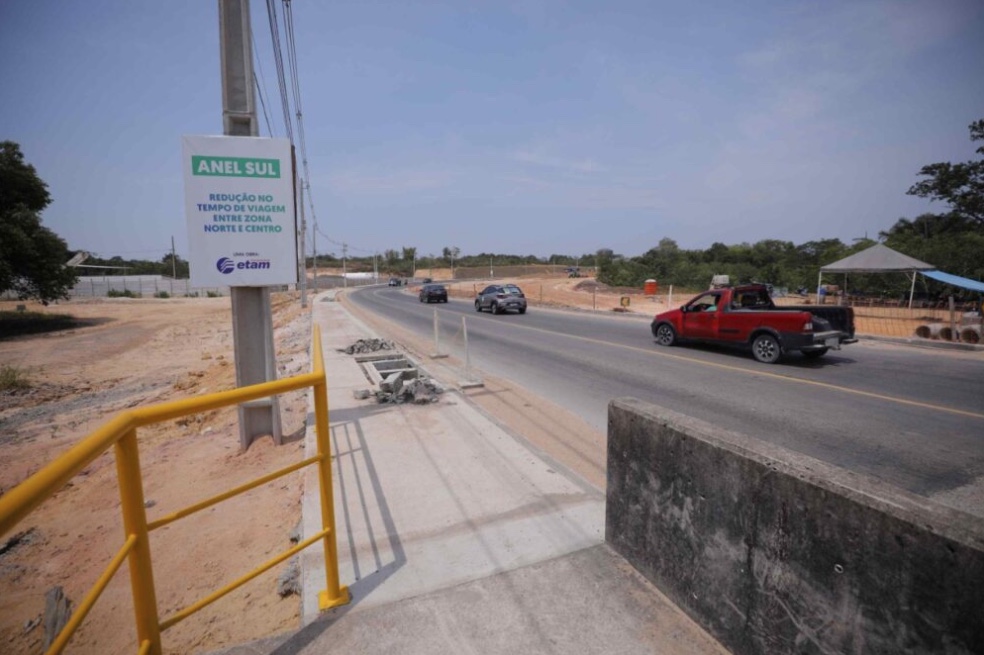 Com 85% da obra concluída, complexo Viário Anel Sul deve ser entregue em dezembro em Manaus 