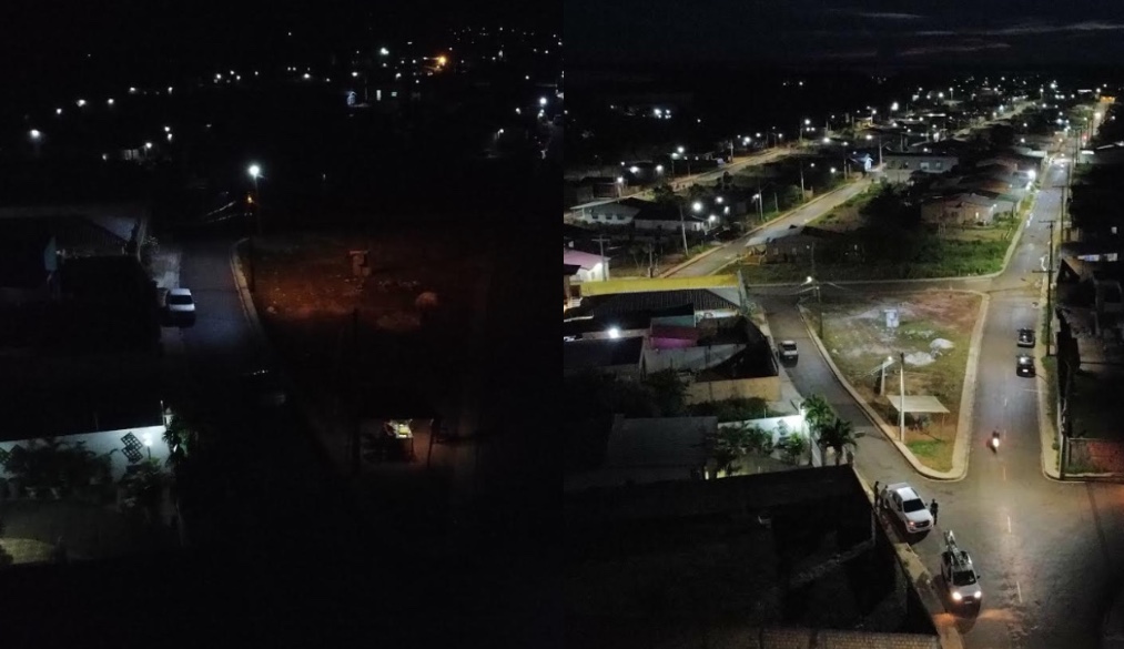 Bairros de município saem da escuridão com nova iluminação de LED no Amazonas