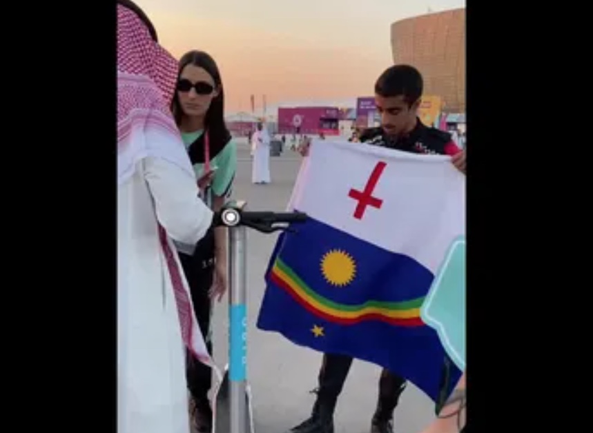 Brasileiro é hostilizado no Catar por conta de arco-íris na bandeira de Pernambuco