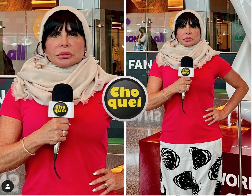 Gretchen chega ao Catar para ser correspondente do 'Choquei' na Copa 