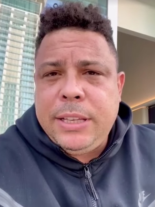 No Catar, Ronaldo Fenômeno testa positivo para Covid-19 