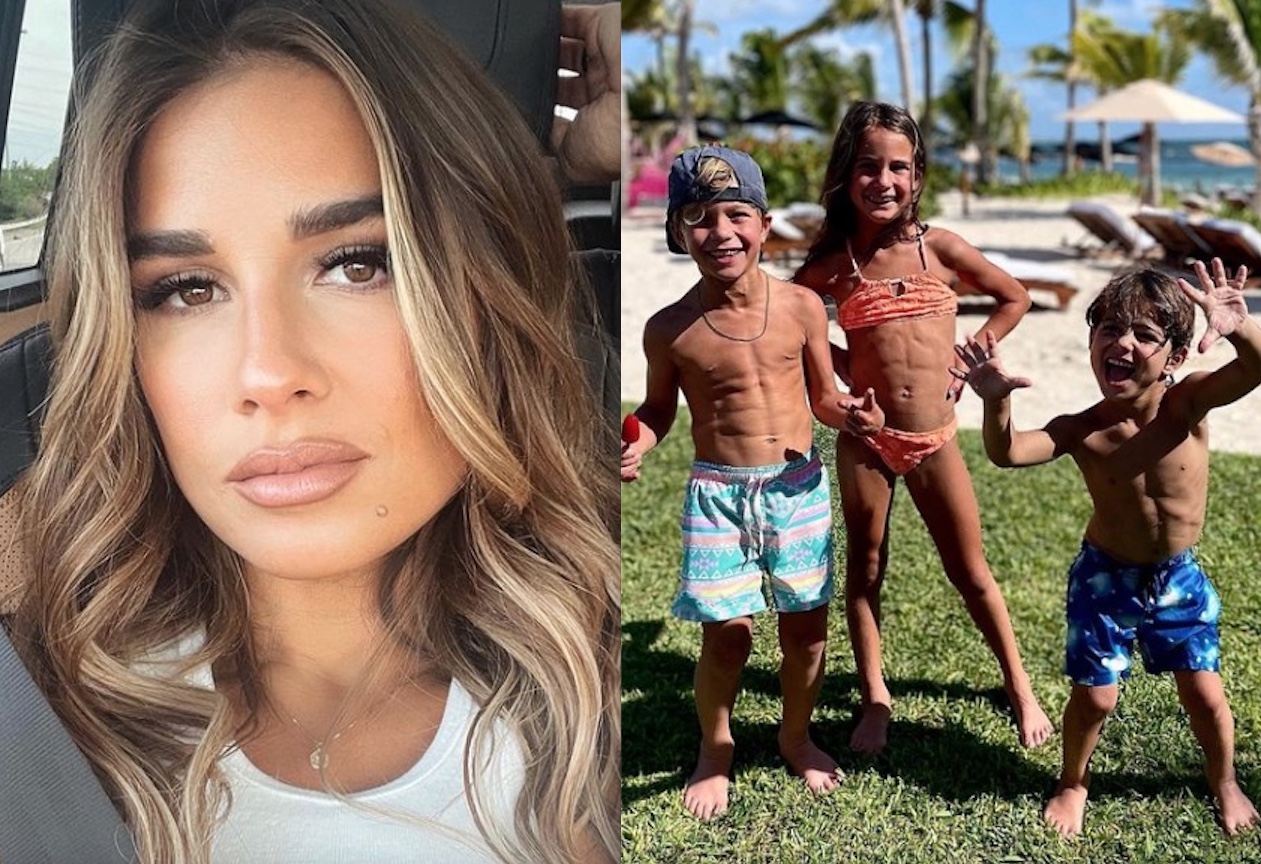 Cantora Jessie James é criticada ao exibir filhos pequenos com abdômen trincado