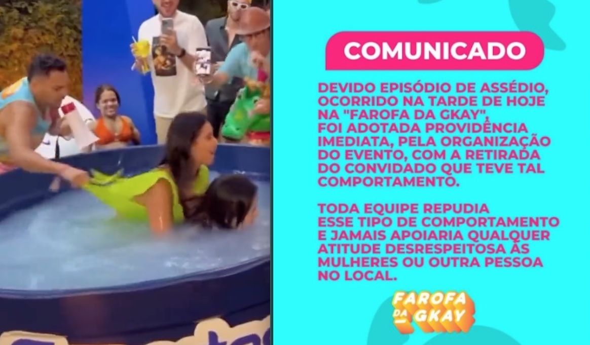 Farofa da Gkay se pronuncia após expulsar Tirullipa por assédio 