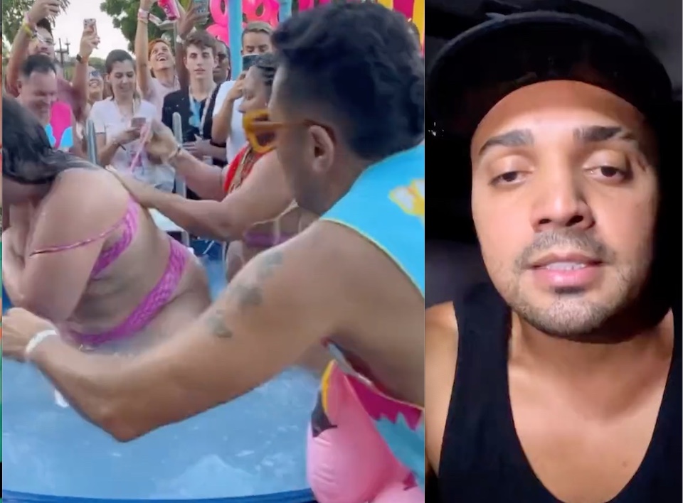 Em video, Tirullipa pede desculpas após ser expulso da Farofa da Gkay por assédio