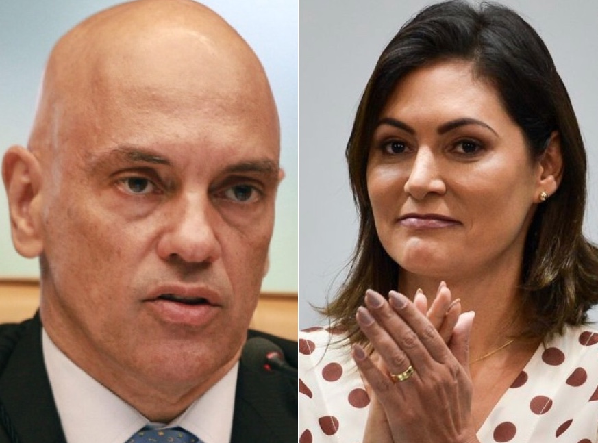 Alexandre de Moraes manda arquivar ação contra Michelle Bolsonaro