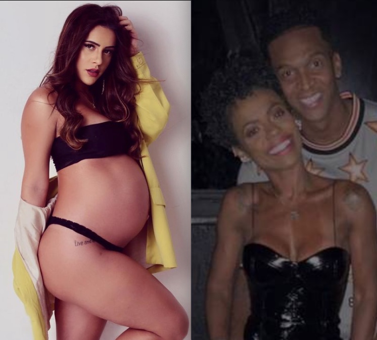 Grávida do atacante Jô exibe barrigão após jogador reatar com a ex: 'a cara do pai'