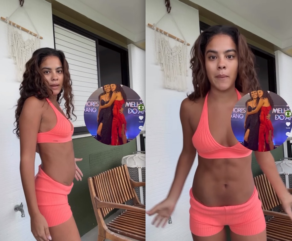 Bella Campos se irrita com comentários sobre gravidez e mostra barriga real