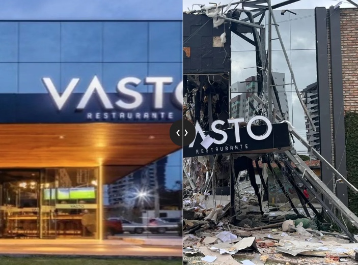 Veja antes e depois da explosão no restaurante do Grupo Coco Bambu