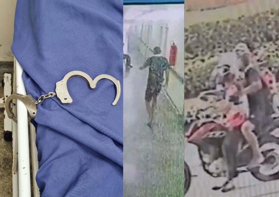 Vídeo: Baleado, suspeito de homicídios foge de hospital no Amazonas
