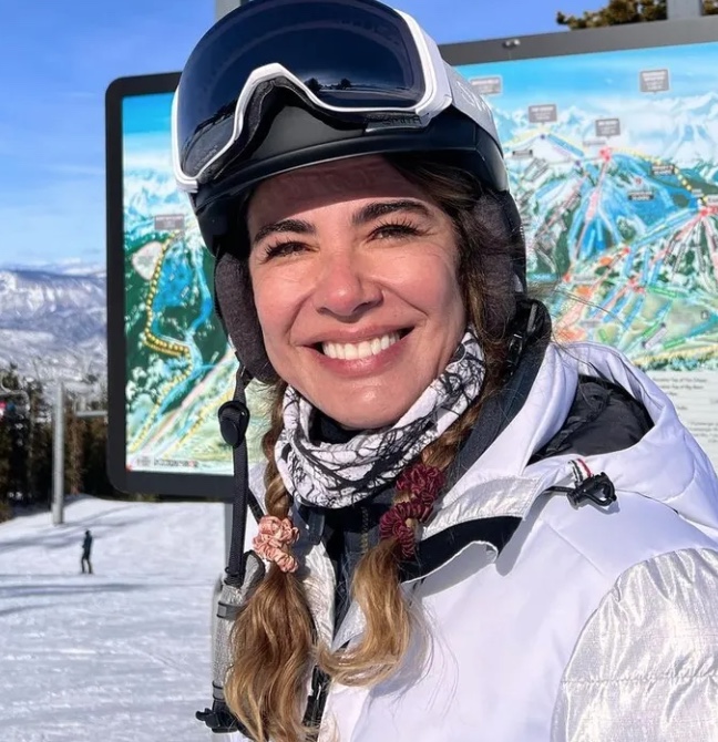 Luciana Gimenez sofre acidente de esqui em Aspen e passa por cirurgia de emergência