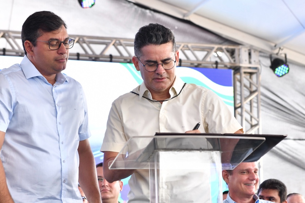 David Almeida e Wilson Lima dão início às obras do parque Gigantes da Floresta
